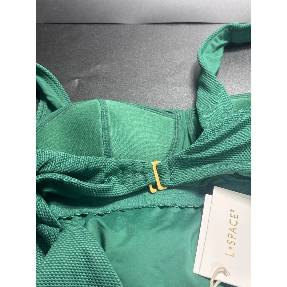 L*Space Balboa One Piece Classic Swimsuit Emerald Green Women's XS NEW